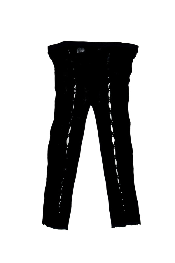 RUIbuilt 25 spring and summer semi-transparent tights high elastic stretch RUI-RSS25JW02-HEI Onyx black